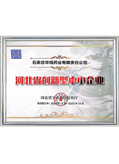 Hebei Province Innovative Small and Medium Enterprises